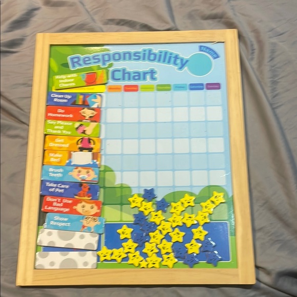 Responsibility Chart for Kids with Stars - Picture 1 of 1